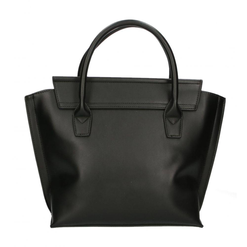 Plein Sport Elegant Black Magnetic Handbag - ACCEXO