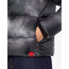 Chic High Collar Down Jacket with Logo Patch