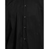 Elegant Black Cotton Shirt with Logo Embroidery