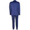 Elegant Woolen Men's Suit in Dapper Blue