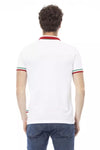 Chic Tricolor Collar Polo Shirt