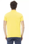 Chic Yellow Short Sleeve Cotton Polo