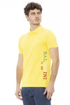 Chic Yellow Short Sleeve Cotton Polo