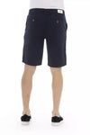 Elegant Bermuda Shorts in Solid Blue