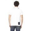 Chic White Cotton Short Sleeve Polo