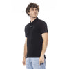 Black Cotton Polo Shirt