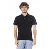 Black Cotton Polo Shirt