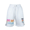 Chic Drawstring Cotton Shorts in White