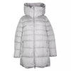 Chic Gray High-Collar Down Jacket for Women