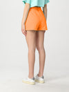 Chic Orange Cotton Logo Shorts