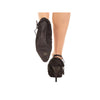 Chic Black Calfskin Pumps With Opaque Heel