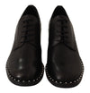 Studded Oxford Elegance Leather Heels