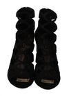 Dolce & Gabbana Chic Suede Ankle Strap Heel Sandals