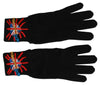 Elegant Black Virgin Wool Gloves