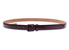 Elegant Purple Leather Belt