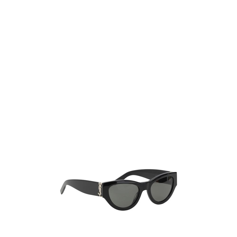 Black Saint Laurent Cat-eye Sunglasses showcasing stylish, chic design