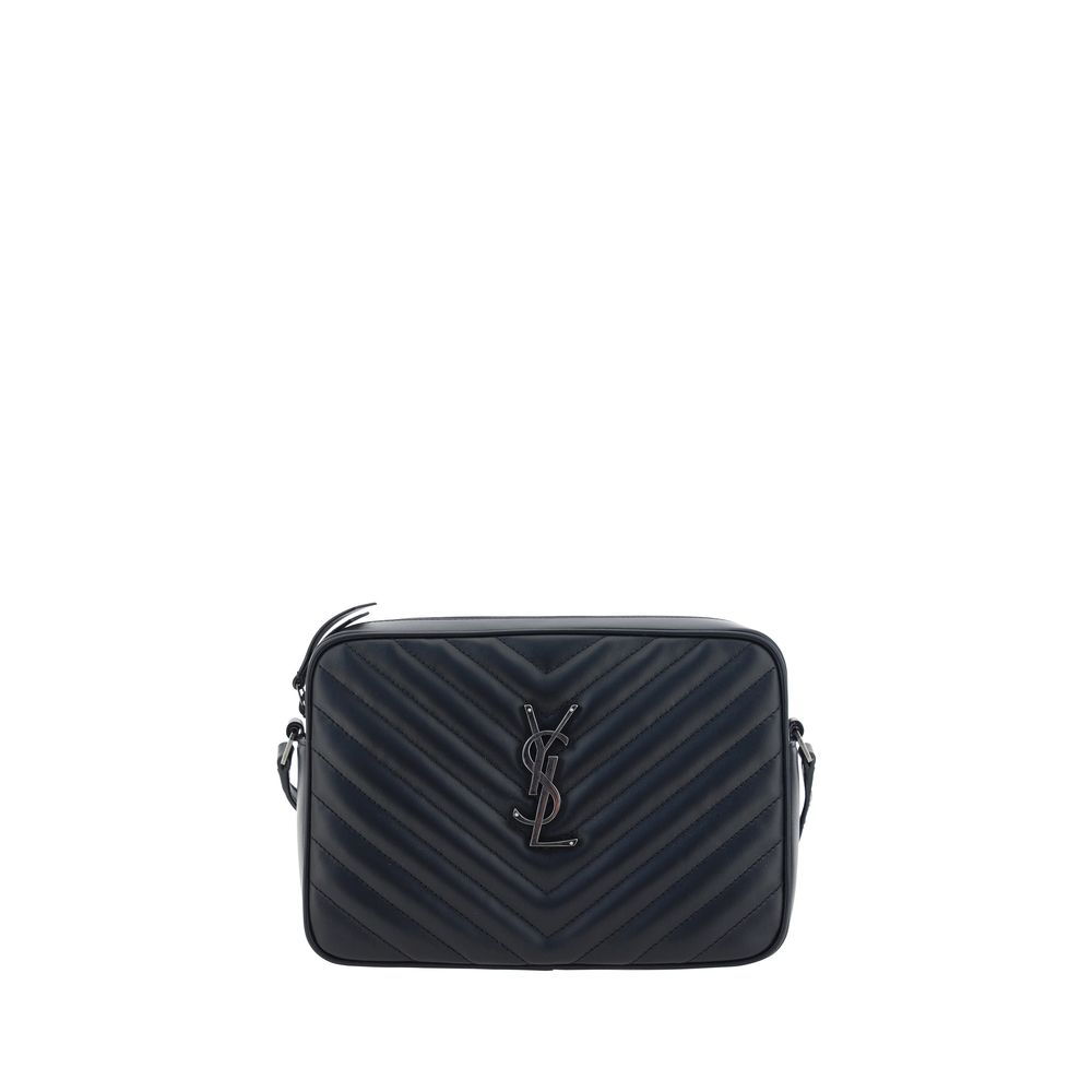 Black leather Saint Laurent LouLou Shoulder Bag, a stylish addition to any wardrobe