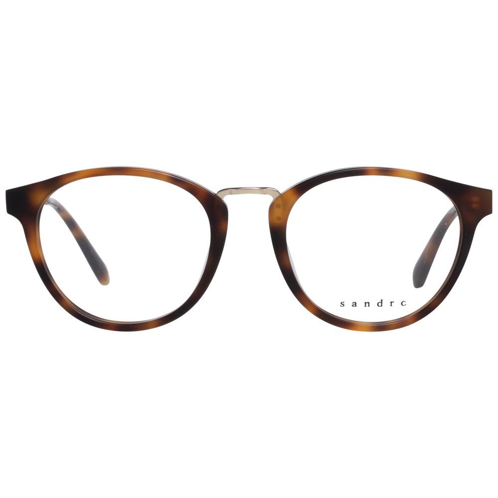 Tortoiseshell-patterned Sandro Brown Men optical frames for stylish vision correction