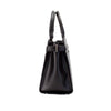 Staci Medium Black Saffiano Leather Crossbody Satchel Bag Handbag