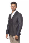 Chic Verri Single-Breasted Gray Blazer