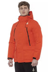 Chic Red Water-Repellent Hooded Jacket