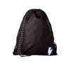 Sleek Black Nylon Drawstring Backpack