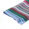 Vibrant Geometric Patterned Fringe Scarf