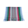 Vibrant Geometric Patterned Fringe Scarf