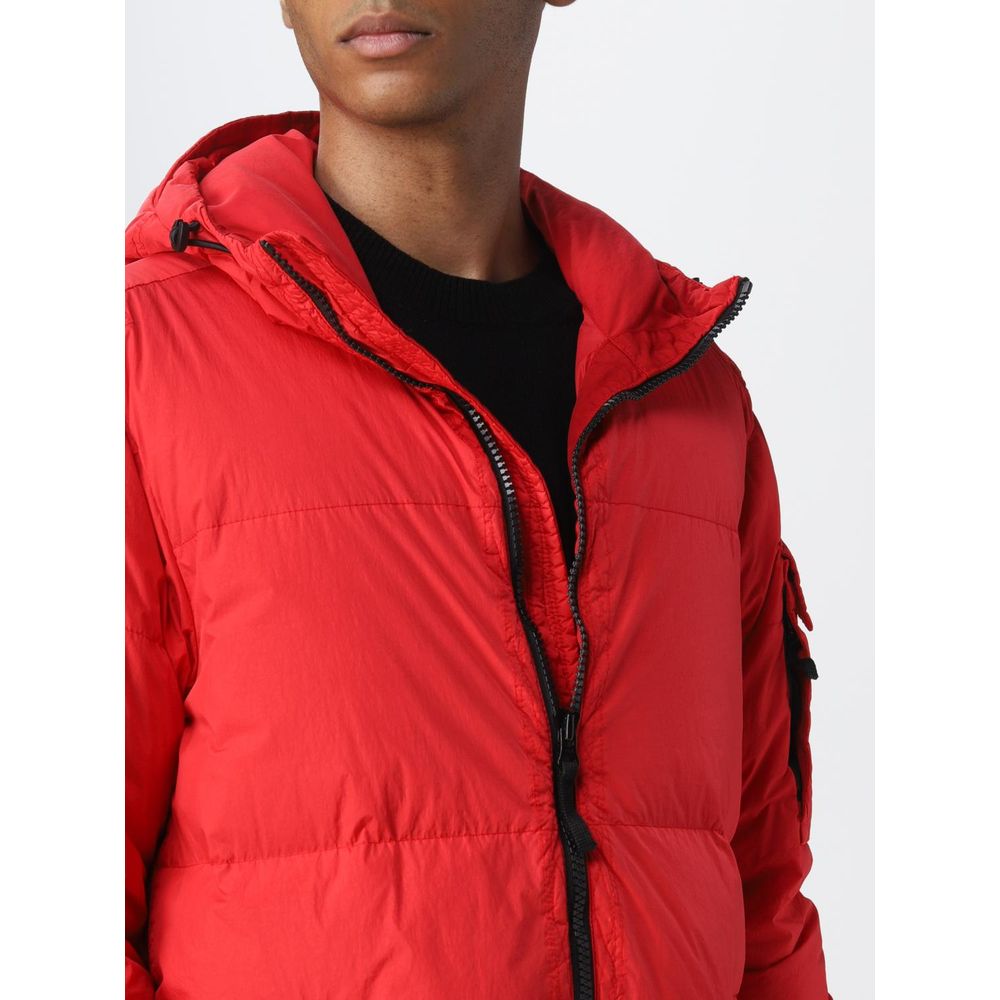 Stone Island Red Nylon Jacket - M