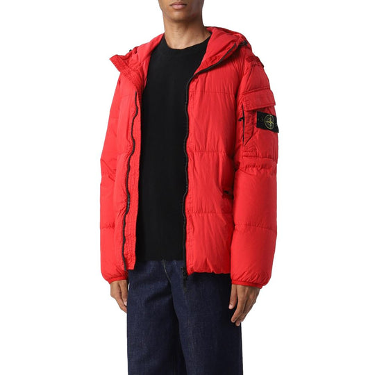 Stone Island Red Nylon Jacket - M