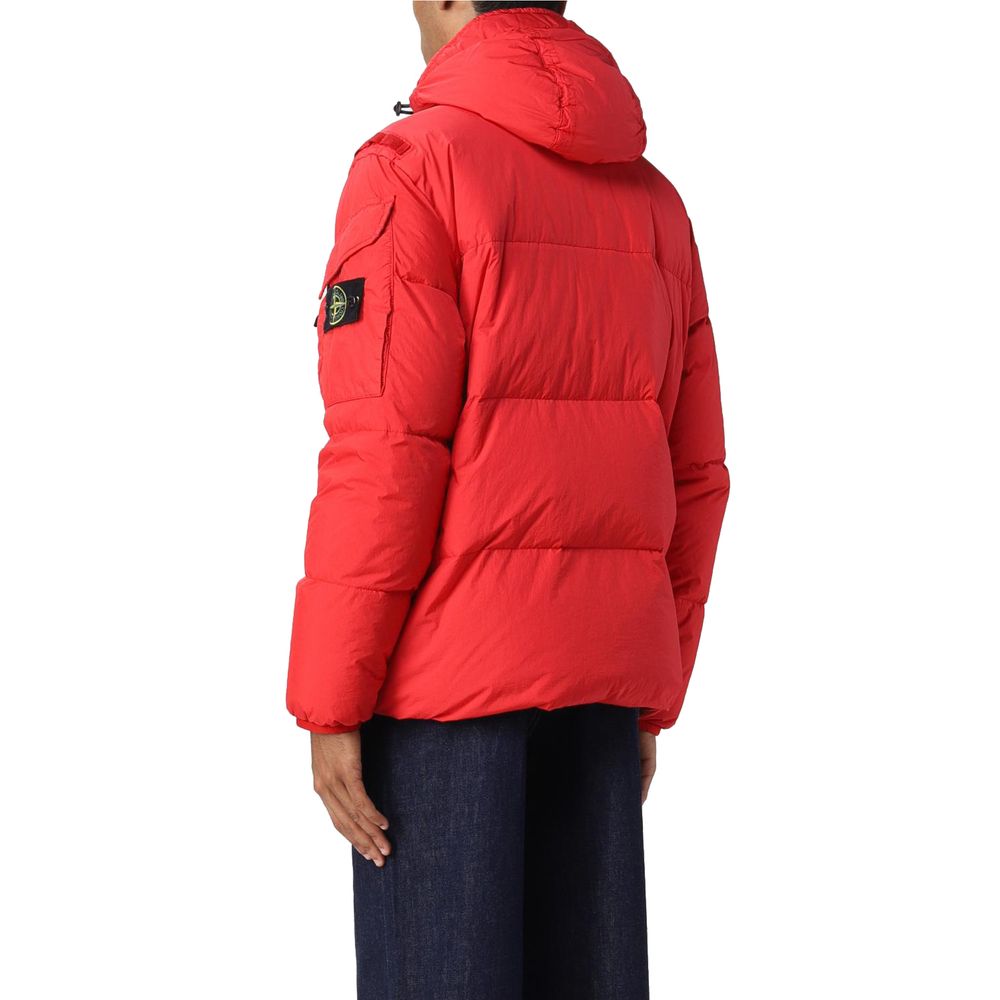 Stone Island Red Nylon Jacket - M