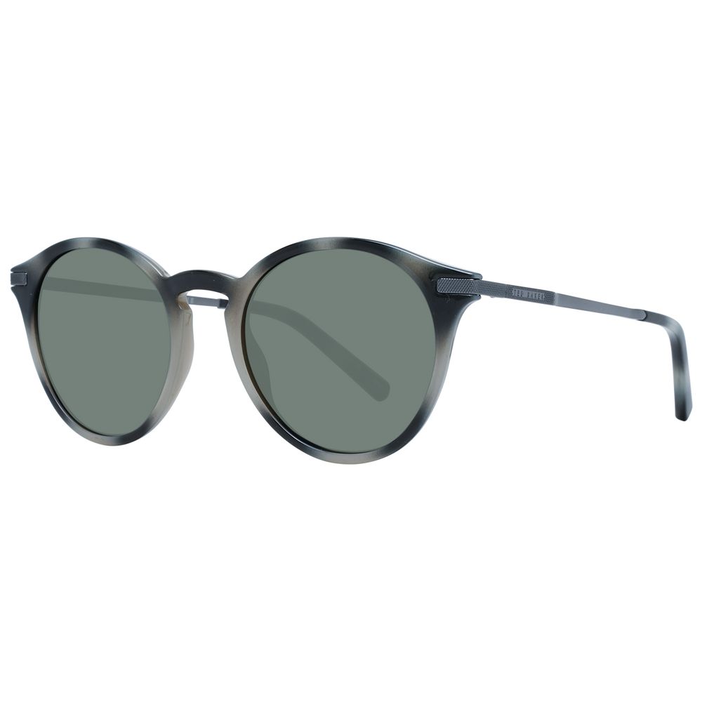 Round gray-patterned sunglasses from Ted Baker for stylish men’s eye protection