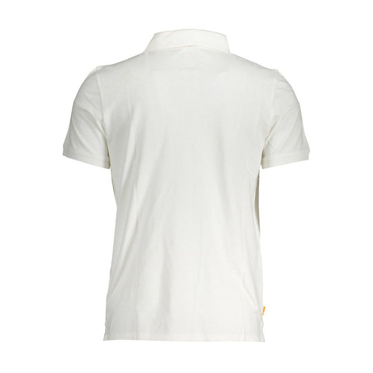 Timberland White Cotton Men Polo Shirt