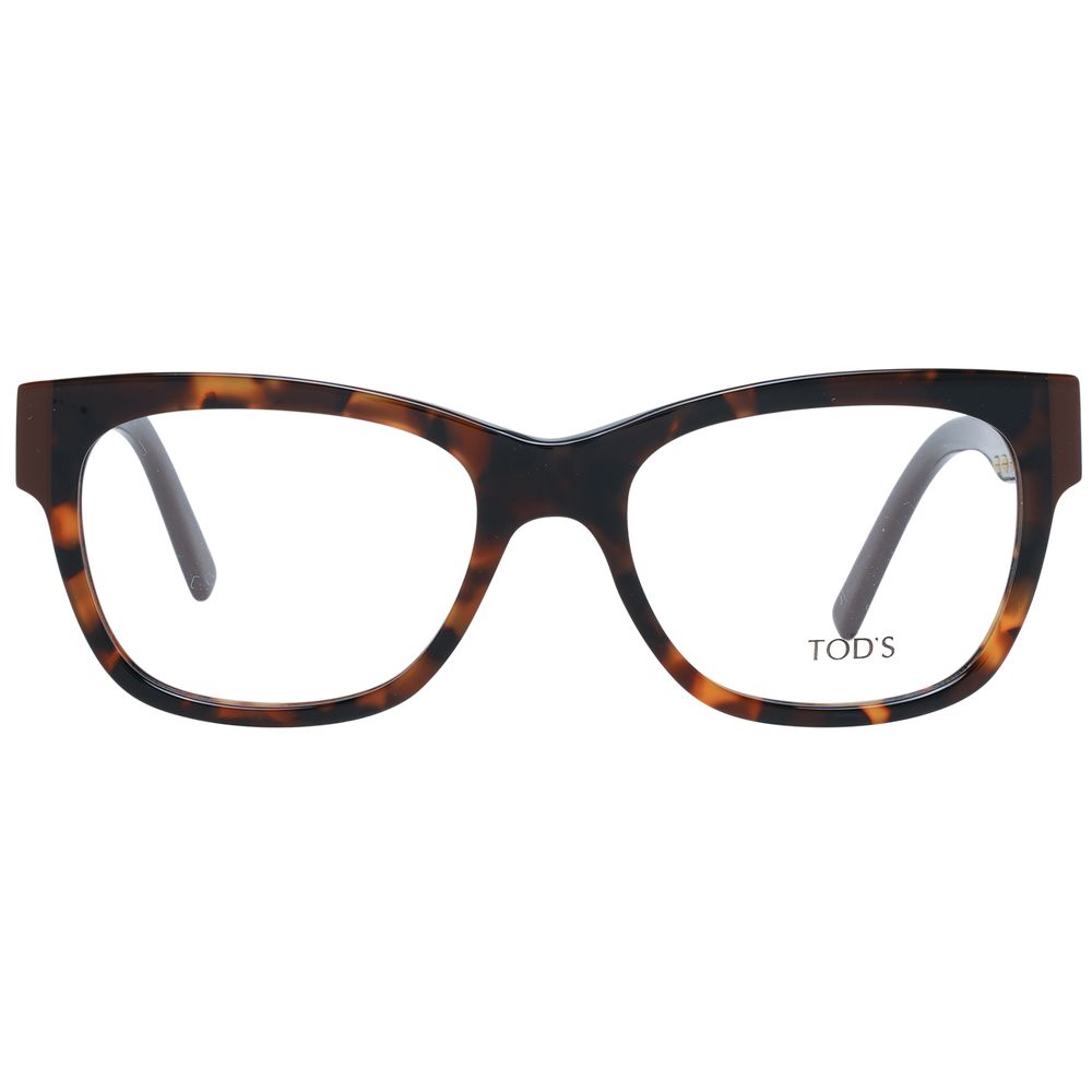 Tortoiseshell Tod’s Brown Women Optical Frames made of plastic for stylish vision correction