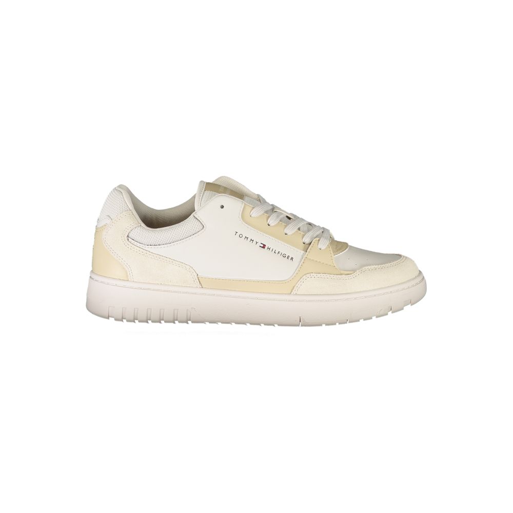 Off-white Tommy Hilfiger Beige Polyethylene Men Sneaker with stylish design