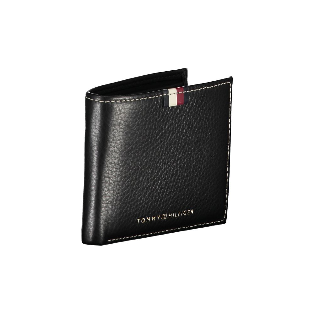 Tommy Hilfiger Black Leather Men Wallet shown in sleek design and premium quality