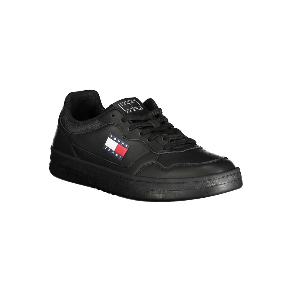 Tommy Hilfiger Black Polyethylene Men Sneaker in stylish black design