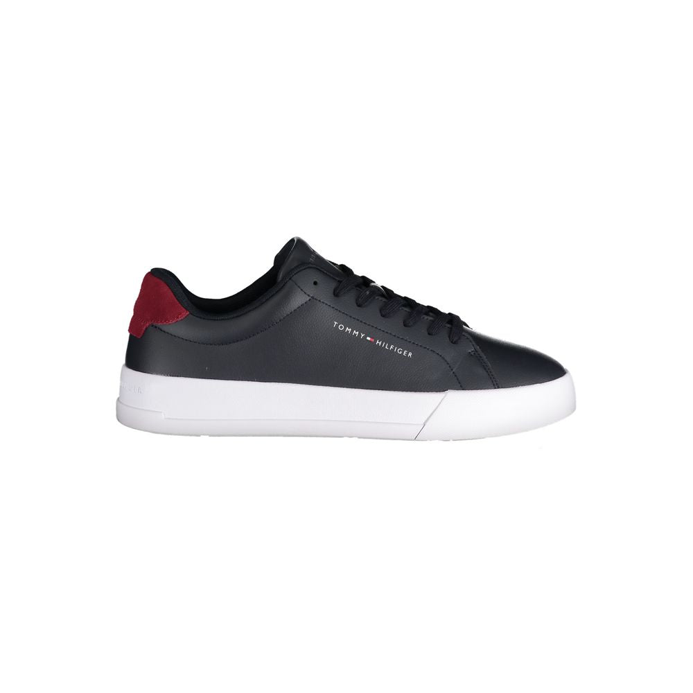 Tommy Hilfiger Blue Leather Men Sneaker - EU40/US7