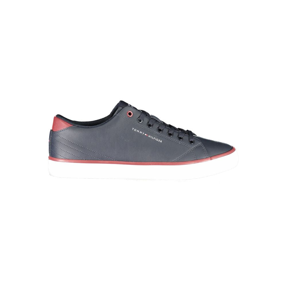 Gray and red Tommy Hilfiger Blue Polyester Sneaker for stylish casual wear