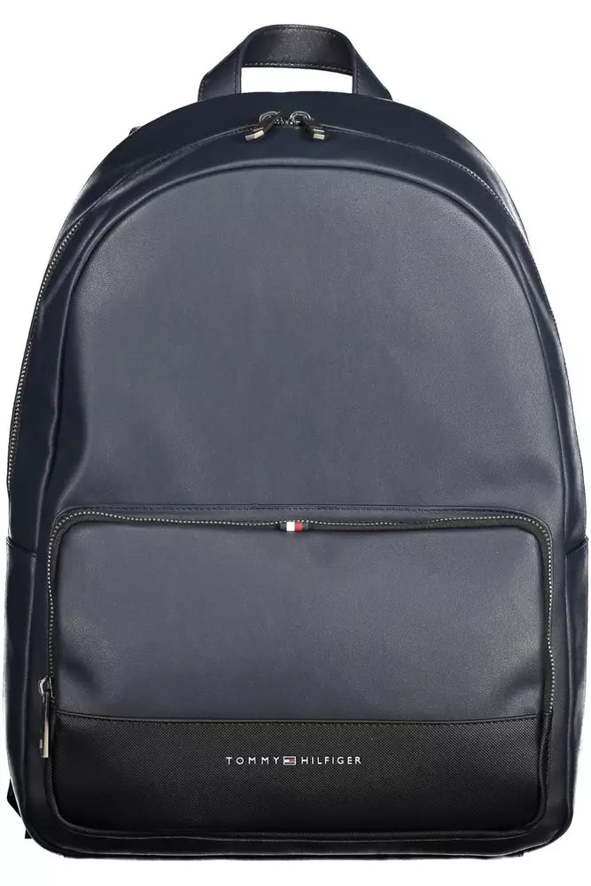 Navy blue Tommy Hilfiger backpack with laptop compartment for men