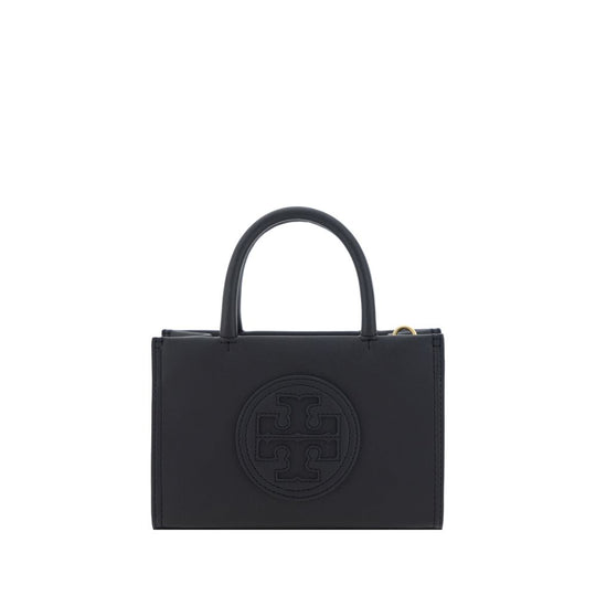 Black leather Tory Burch Ella Mini Handbag for stylish everyday use