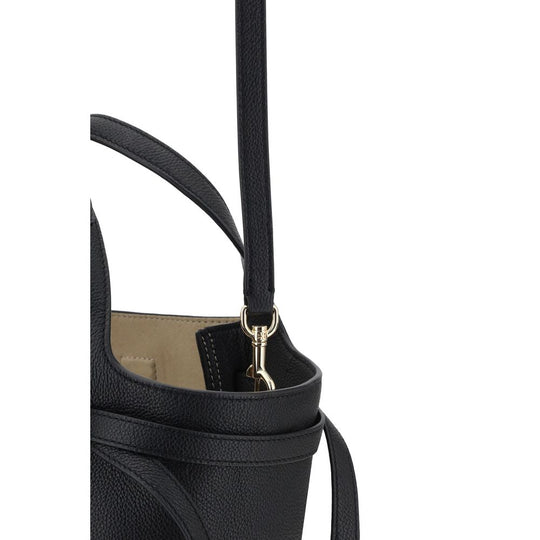 Black leather handbag with shoulder strap, Tory Burch Romy Shoulder Bag for stylish elegance