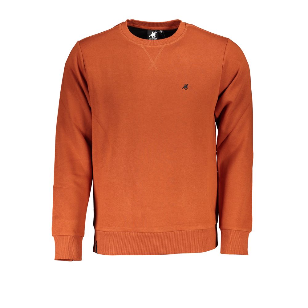 Orange crewneck sweatshirt from U.S. Grand Polo Bronze Cotton Sweater collection