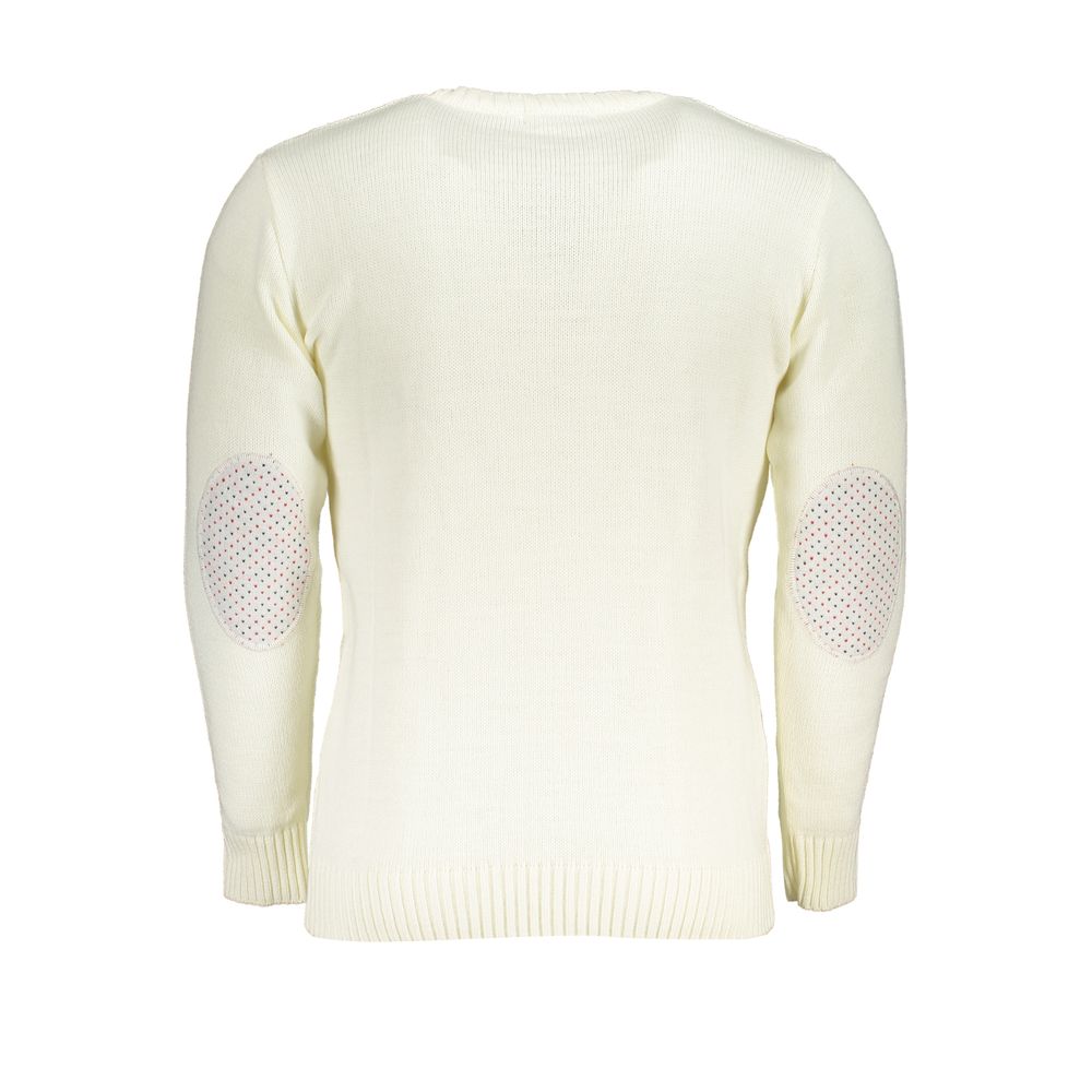 U.S. Grand Polo White Fabric Sweater