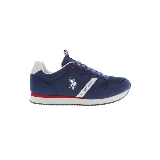 Navy blue U.S. Polo Assn. sneaker for men in durable polyester design