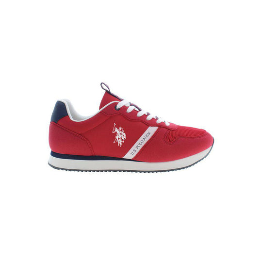 U.S. Polo Assn Red Polyester Men Sneaker perfect for stylish casual wear