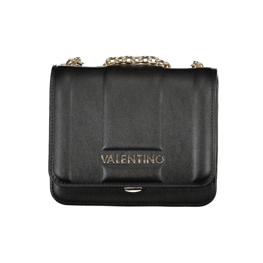 Black Valentino shoulder bag with gold chain, perfect for stylish outings