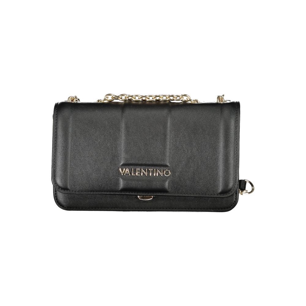 Black Valentino Bags shoulder bag with chain strap, stylish polyethylene women handbag