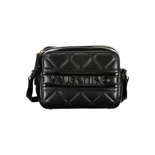 Black quilted Valentino Bags crossbody bag, a stylish polyethylene women handbag