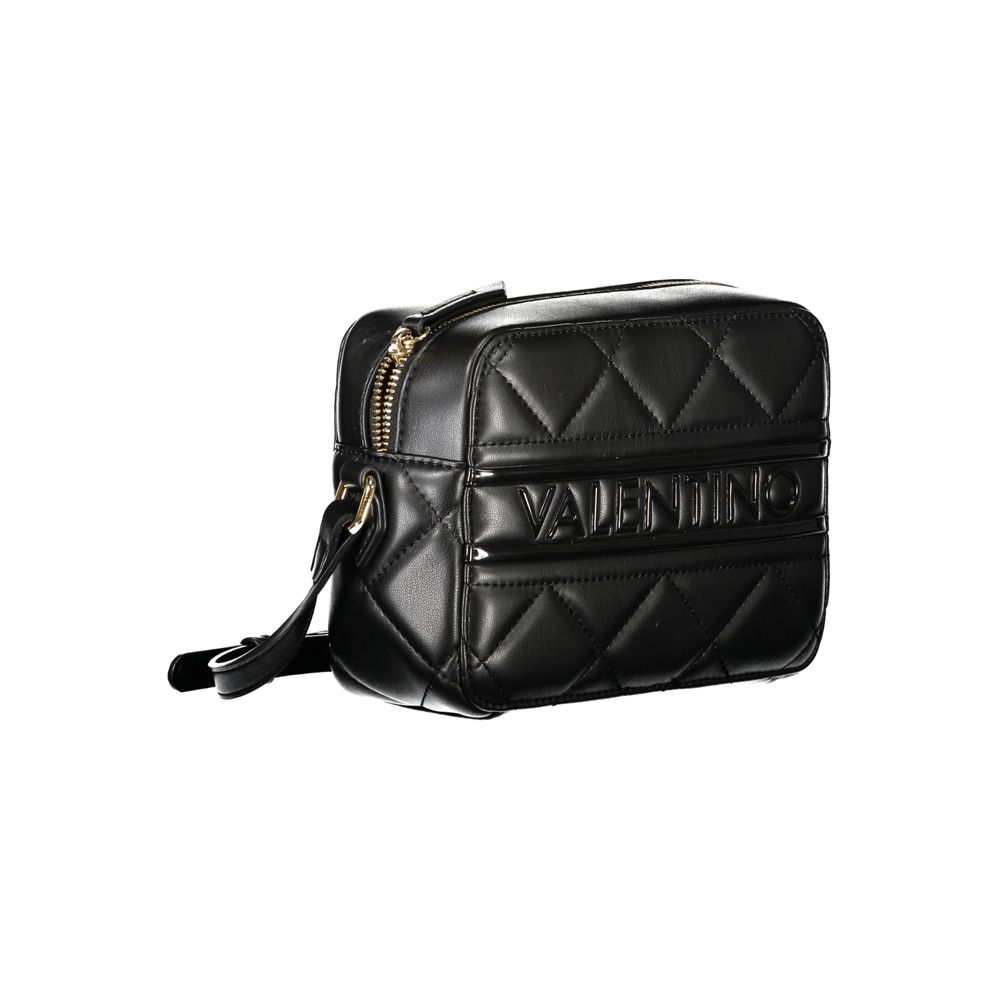 Valentino Bags black quilted camera bag in stylish polyethylene women handbag design